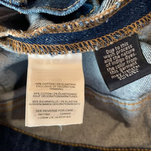 Madewell Women's‎ Stretch Denim Straight Blue Mini Skirt Step-Hem Size 27 8495 - Picture 7 of 9